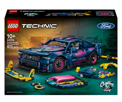 Klocki LEGO® LEGO TECHNIC 42236 Warsztat tuningowy: samochód Ford Mustang GT